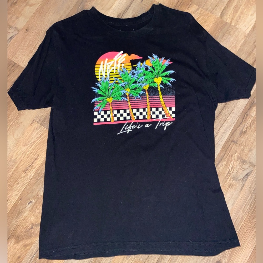 Neff black life is a trip graphic tee